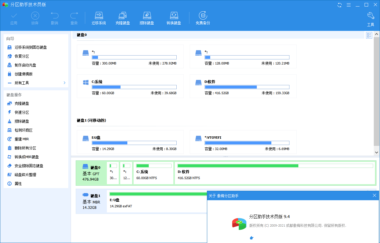 分区助手技术员v10.2.1特别版