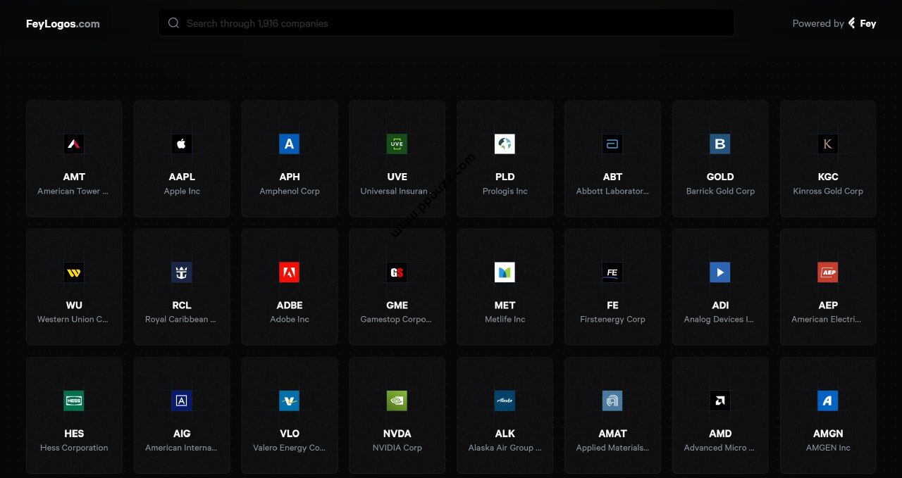 上市公司 Logo收集网站——FeyLogos